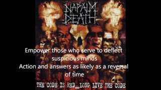 Silence is Deafening Napalm Death With Lyrics HD [upl. by Dyana]