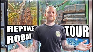 INCREDIBLE NEW REPTILE ROOM TOUR w Beaches Scaly Beasts [upl. by Maddy]