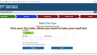 How to Make Road Test Appointment NY DMV [upl. by Leroi]