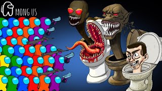 Skibidi toilet BOSS vs Titan Cameraman skibidi toilet vs Cameraman Peanut Among Us Animation [upl. by Oivatco]