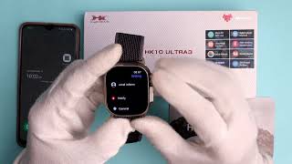 How To Set Time On HK10 Ultra 3 Smart Watch [upl. by Nosyk]