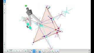 Eulers Circle by Construction with a Compass and Straightedge [upl. by Navert]