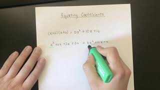 Equating Coefficients 1 [upl. by Ahsiam]