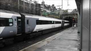 Trains at Edinburgh Haymarket  210812 [upl. by Refinneg]