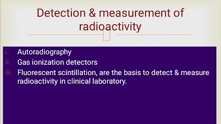 Measurements of Radioactivity  Autoradiography Giger Muller counter  Part 2 [upl. by Asa]