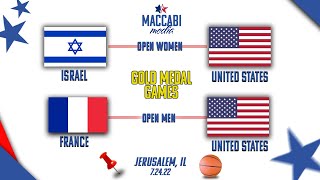 2022 Maccabiah Games  Open Mens Basketball Final  US vs France [upl. by Michigan]