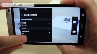 How to use the camera or camcorder on HTC One 801e M7 [upl. by Eniar813]