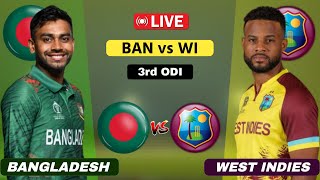 West Indies vs Bangladesh Live  2nd ODI  WI vs BAN Live  Scores amp Commentary cricketlive [upl. by Walford]