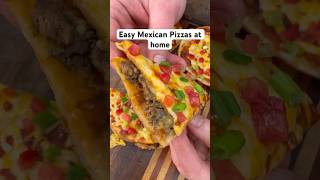 Taco Bell Style Mexican Pizzas 🔥 easyrecipe dinner tacobell [upl. by Lyreb]