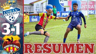 Coban Imperial vs Zacapa 31 RESUMEN Y GOLES JORNADA 15 APERTURA 2024 [upl. by Anastassia664]