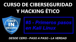 KALI LINUX Primeros Pasos 🚷 Por dónde empezar 2022  5 Curso de CIBERSEGURIDAD y HACKING ÉTICO [upl. by Chrisy753]