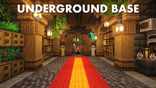 Minecraft  How to build an Underground Base  Tutorial [upl. by Selima]