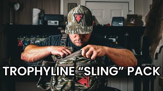 TROPHYLINE SADDLE HUNTING PACKS Sling Pack BEST One Sticking Pack Out [upl. by Eskill322]