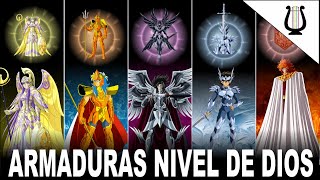 Explicación TODAS las armaduras usadas por los dioses  Caballeros Zodiaco  Saint Seiya [upl. by Feriga364]