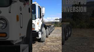 SIMARD ENGINEERING  MACK TERRAPRO 7 AXLE CONVERSION heavytruck truck macktruck [upl. by Sarnoff]