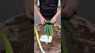 Fast Green onion cutting idea [upl. by Ynohtnanhoj]