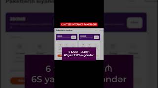 AZERCELL LIMITSIZ INTERNET PAKETLERI azercell shorts [upl. by Temirf]