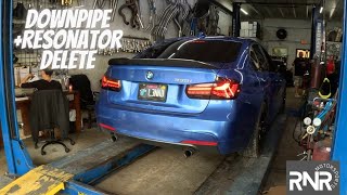 Making The 335i LOUD Downpipe  Resonator Delete BMW F30 [upl. by Stich]