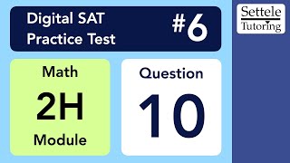 Digital SAT 6 Math Module 2H Question 10 xyplane [upl. by Nofpets]