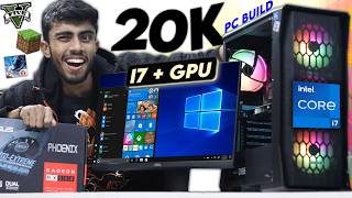 20000 Rs Super Intel i7 Gaming PC Build🔥 With GPU  Best Gaming PC 2024 Complete Setup🪛 [upl. by Arne]