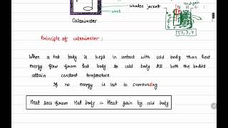 9 Calorimeter Calorimetry 10thICSE [upl. by Klimesh967]