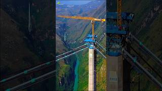 under construction WORLDS TALLEST BRIDGE HUAJIANG GORGE BRIDGE 花江峡谷大桥 bridge construction [upl. by Luciana169]