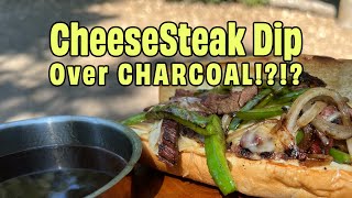 Cheesesteak Dip on the Weber Go Anywhere Grill cheesesteak cooking outdoorcooking [upl. by Rumilly]