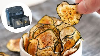 Air Fryer Zucchini Chips  Low Carb Snack Idea [upl. by Utir]