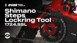 Shimano Steps lockring tool 1724SSL  Product Overview  Unior Bike Tools [upl. by Lilaj]