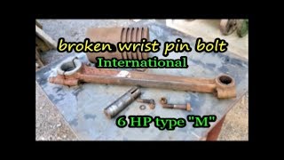 International 6 hp type m piston wrist pin remove [upl. by Tuck311]