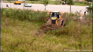 Beat The Best SHANTUI Dozer DH17C2 Open Forest Cutting One by One amp Push the Rocks Install New Road [upl. by Nuris158]