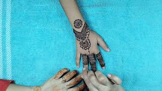 Beautiful and Easy Mahindi Designs for Hands  New Stylish Arabic Mehndi [upl. by Esinahs]