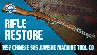 VINTAGE SKS RIFLE RESTORATION 1957 SKS Rifle Caked in Cosmoline Brought Back to its Former Glory [upl. by Nennahs]