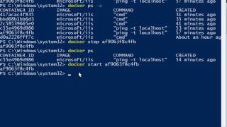 Starting and Stopping Windows Server 2016 Containers [upl. by Angadresma256]