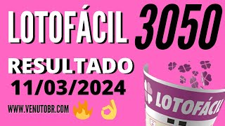 🍀 Resultado Lotofácil 3050 [upl. by Orianna]