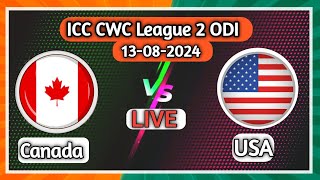 Canada vs USA CAN vs USA live USA vs CAN Live Match 20  Live Cricket Score ICC CWC League 2 [upl. by Aed]