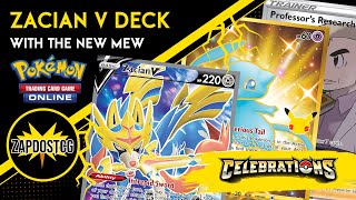 Zacian V Deck BEST WAY TO PLAY with Mew From Celebrations Pokemon TCG [upl. by Rosanne]