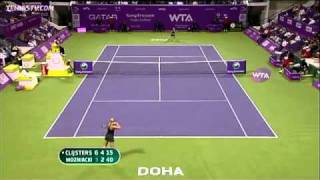 Highlights from final of WTA Championships 2010 Clijsters Wozniacki [upl. by Haisoj939]