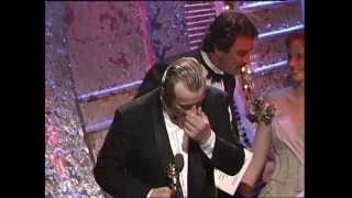 Rutger Hauer Wins Best Supporting Actor TV Series  Golden Globes 1988 [upl. by Feune]