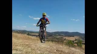 Biking on the hills of Montespertoli Tuscany Italy [upl. by Dulla]