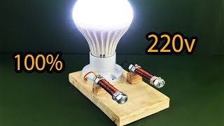 100 Free Energy Generator Self Running by Magnet With Light Bulb 220v [upl. by Cordier489]