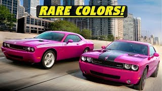 20082017 Rare Dodge Challenger Limited Edition Paint amp Model List  IS YOUR CHALLENGER RARE [upl. by Nana]