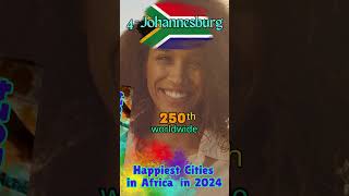 Happiest Cities in Africa in 2024 shorts [upl. by Lalise]