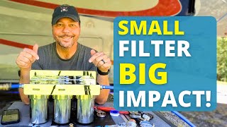 Blu Tech Trio  Compact RV Triple Filter System Testing and Install [upl. by Rape5]