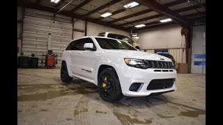 2018 Ivory Tri Coat White Jeep Grand Cherokee TrackHawk SJ6422 Motor Inn Auto Group [upl. by Ynattir]