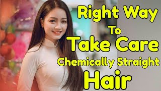 Tips To Take Care Chemically Treated Hair How To Care Chemically Straight HairShinny Roops [upl. by Coryden803]