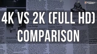 4K vs 2K Full HD resolution comparison side by side [upl. by Etterrag]