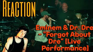 Eminem amp Dr Dre  quotForgot About Drequot Live Performance Reaction [upl. by Adnilak]