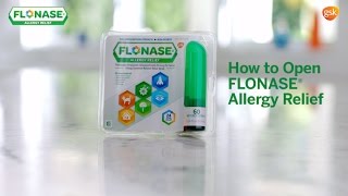 FLONASE Allergy Relief How To Open [upl. by Stauder]