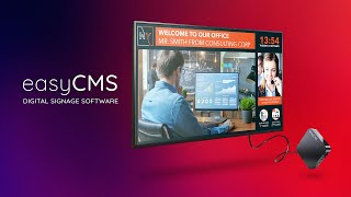 easyCMS  Digital Signage Software [upl. by Ydnolem]